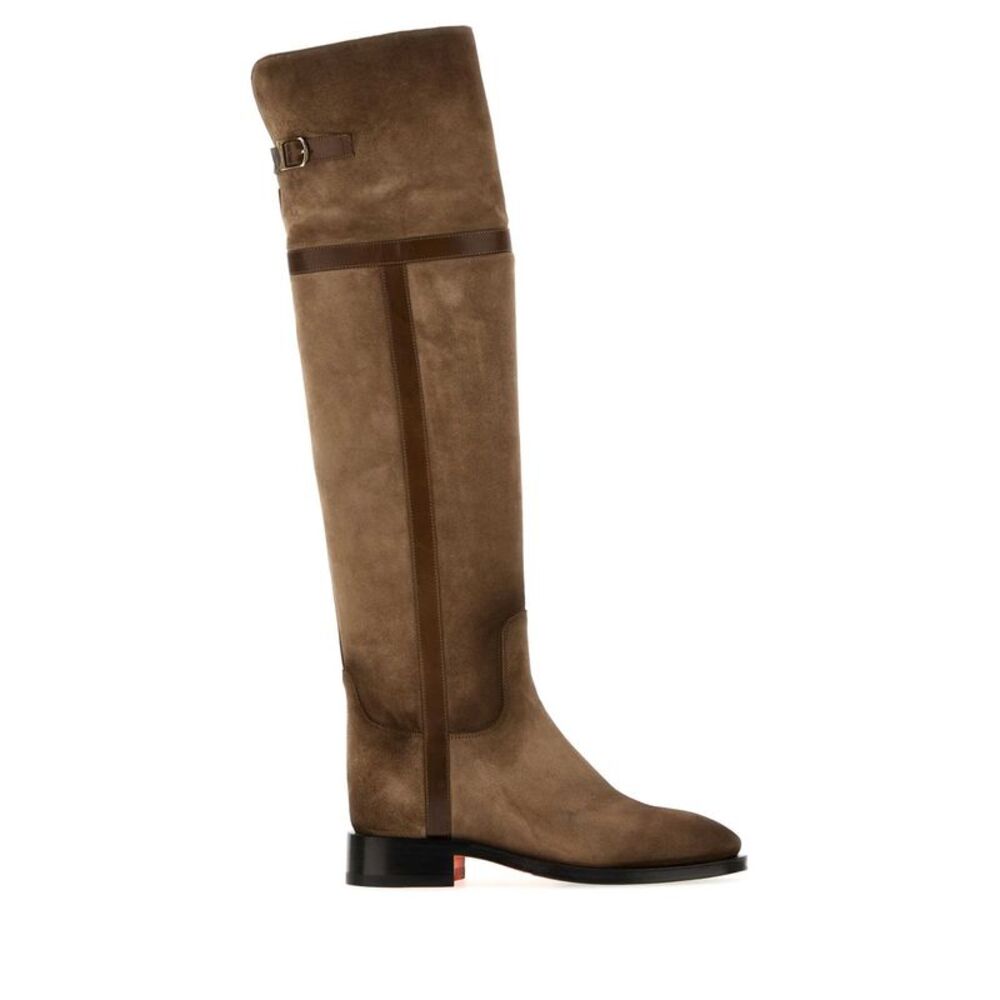 Santoni Women Mud Suede Janelle Boots